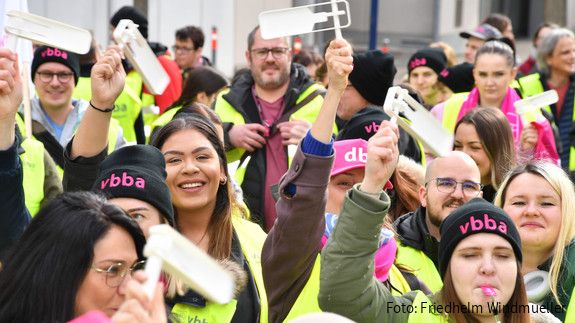 Warnstreik in Stuttgart